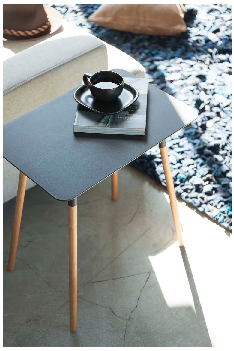 Rectangular Side Table, Alternate, color, BLACK