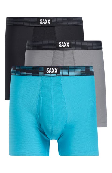 Assorted 3-Pack Sport Mesh Boxer Briefs