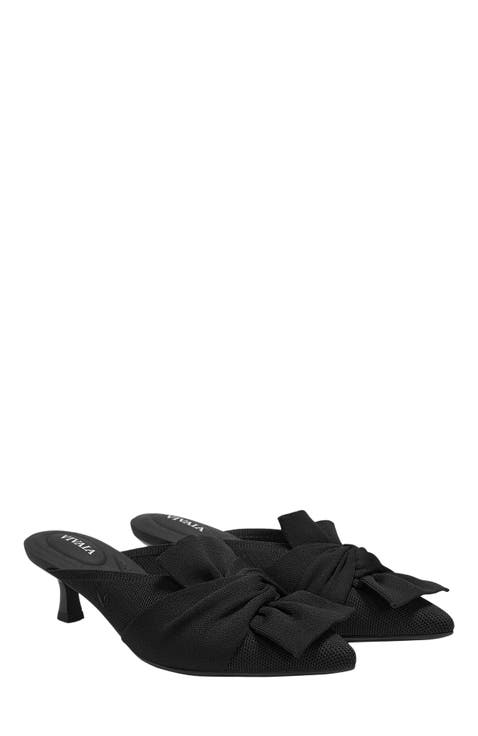 Pointed-Toe Bow Sandals (Samira)