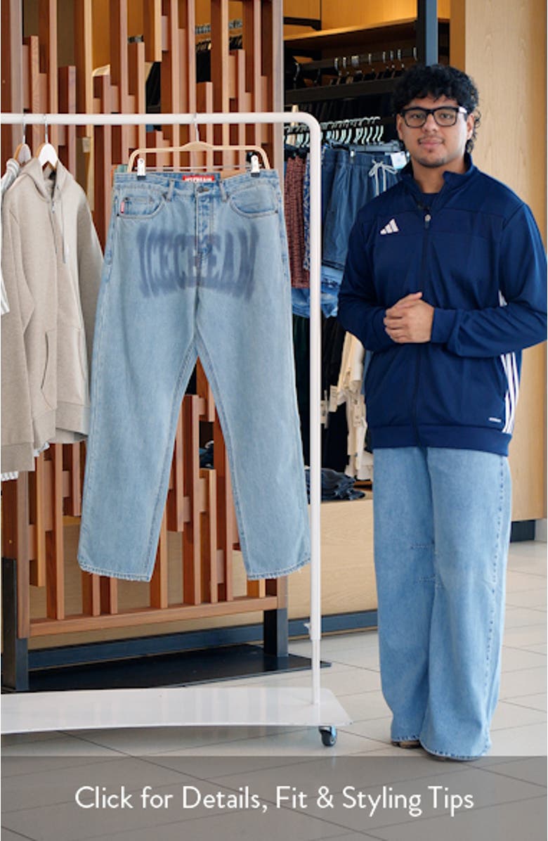 Fader Vanilla Fit Relaxed Wide Leg Jeans, sales video thumbnail