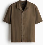 H&M Relaxed Fit Linen-blend Resort Shirt