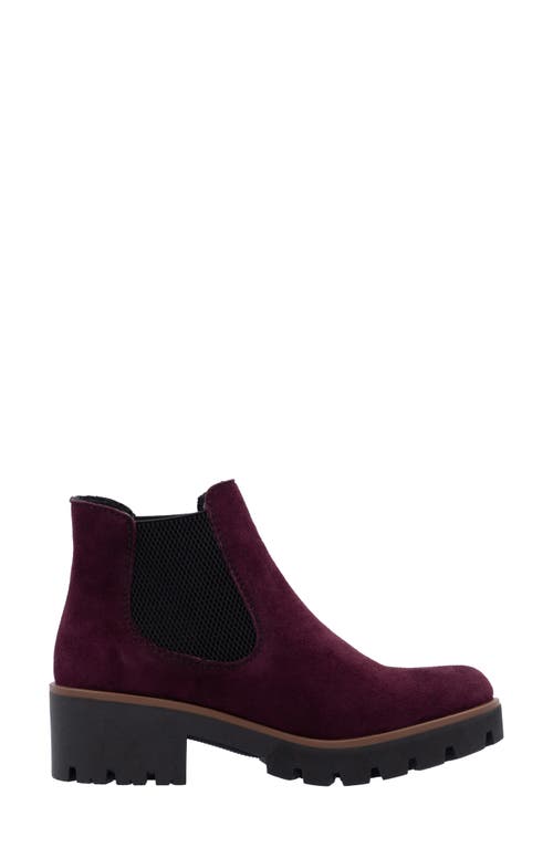 Rieker Amalia Ankle Chelsea Boot In Burgundy