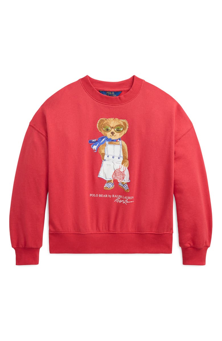 Polo Ralph Lauren Kids' Polo Bear French Terry Graphic Sweatshirt, Main, color, 