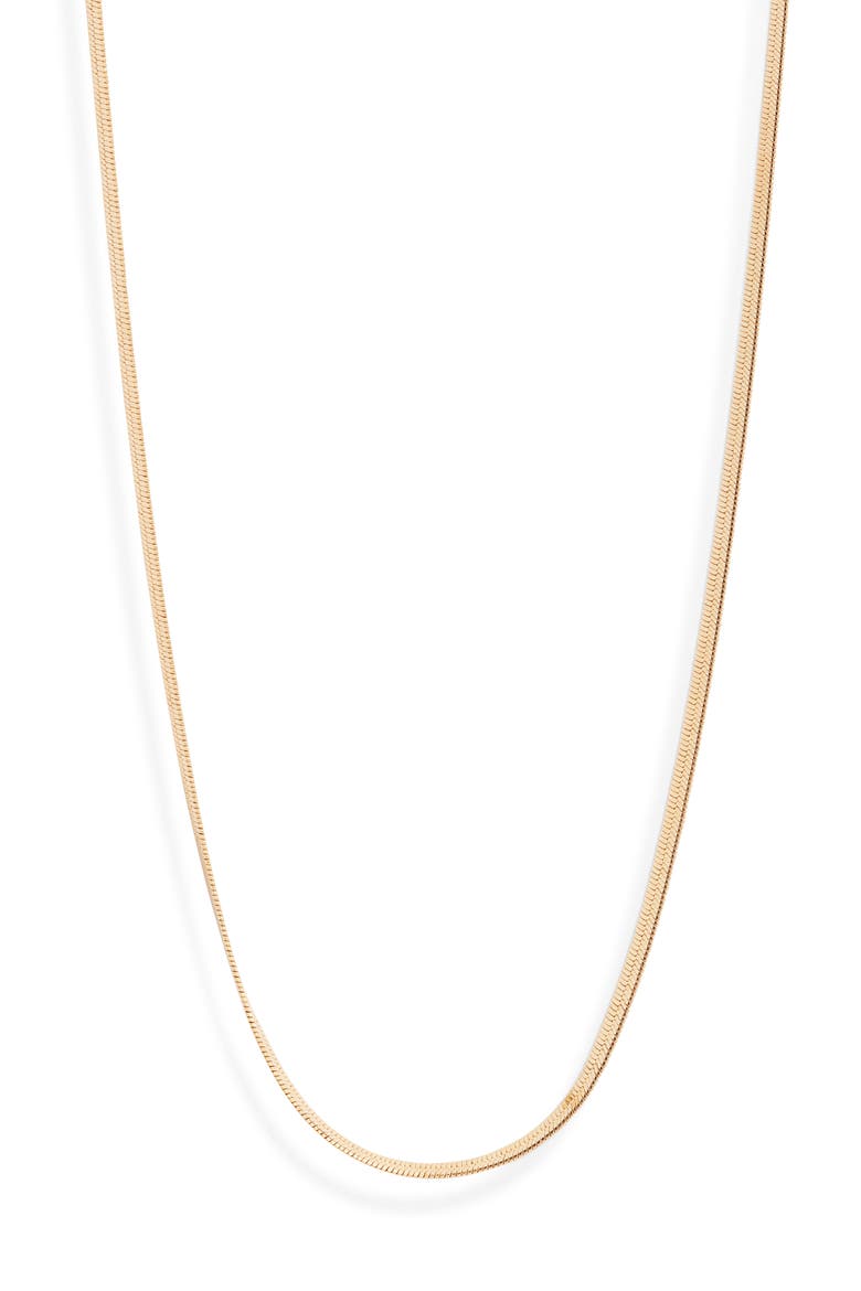 Farrah Snake Chain Necklace, Main, color, GOLD