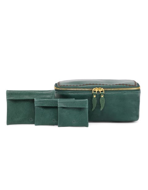Celosia Genuine Leather Rectangular Jewelry Case