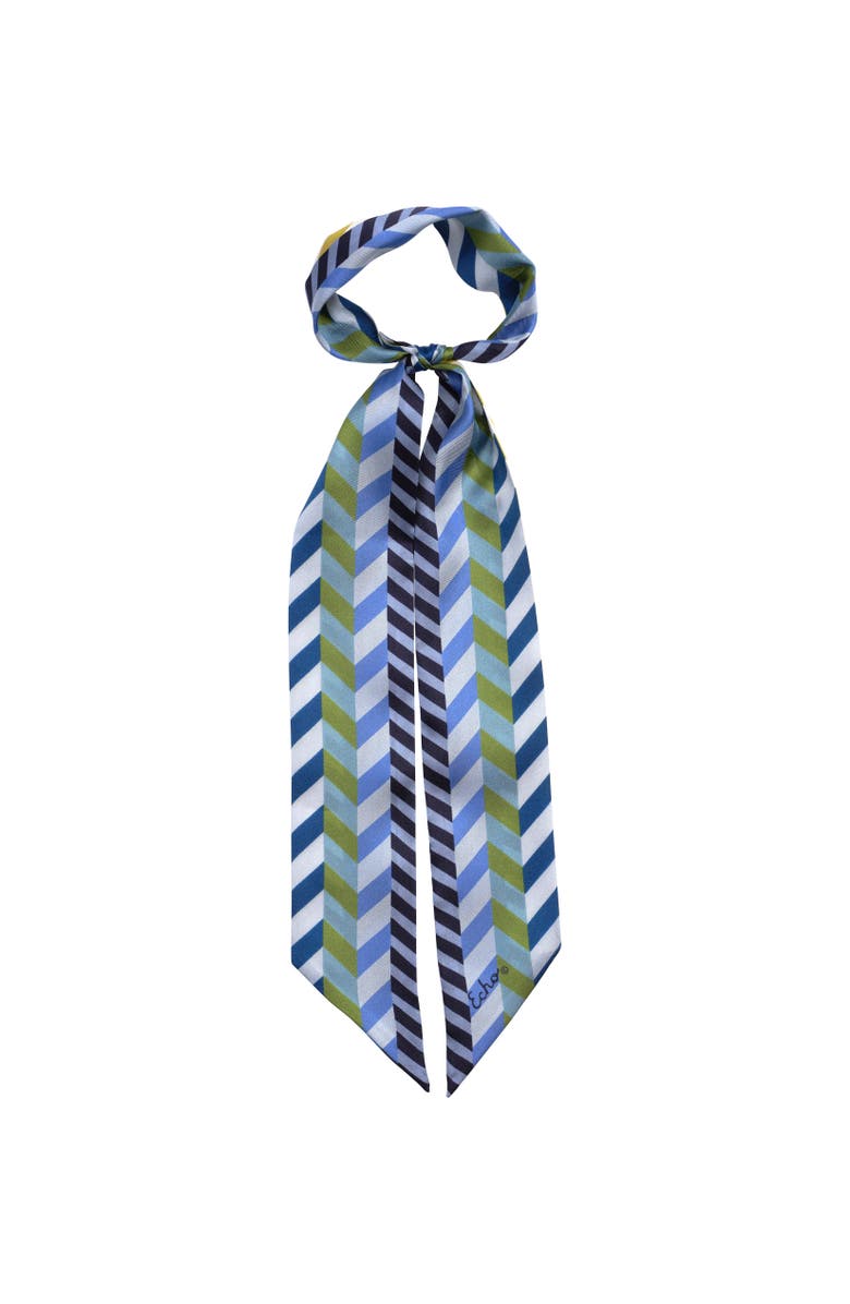 Echo Chevron Geo Ribbon Scarf, Alternate, color, 