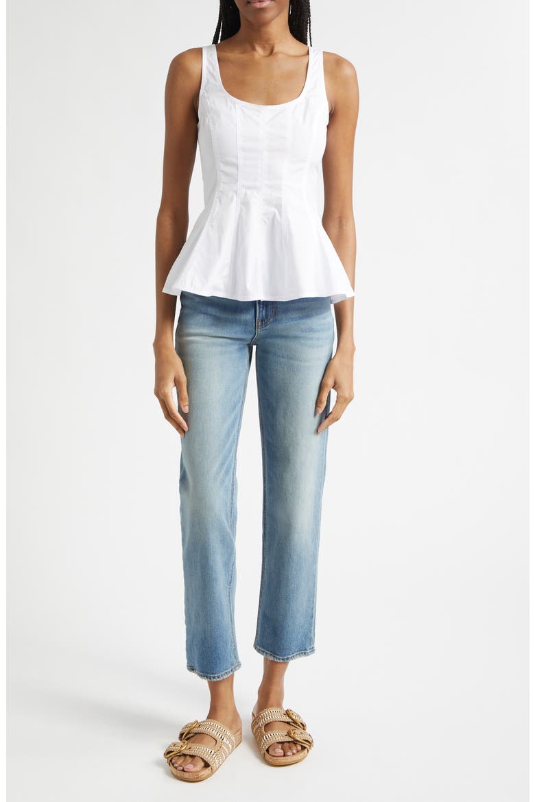 Charlie Peplum Tank, Alternate, color, WHITE