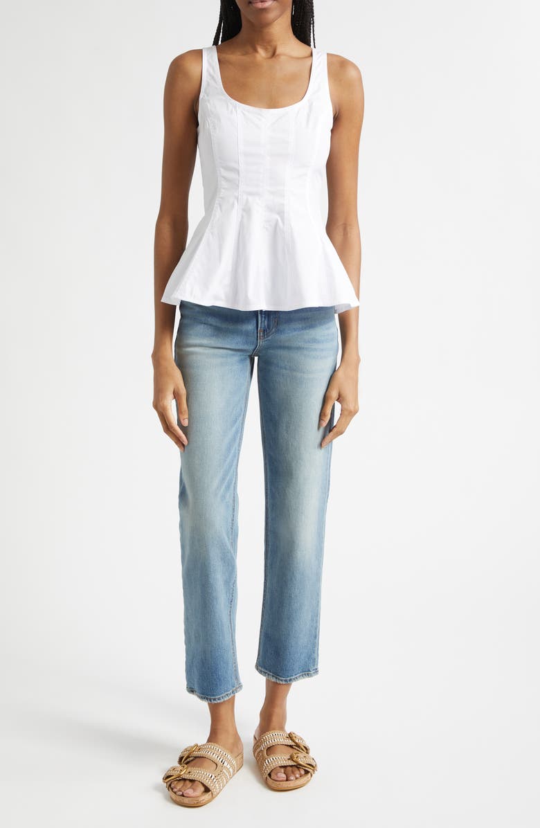 Veronica Beard Leah Straight Leg Jeans, Alternate, color, Jaw Drop