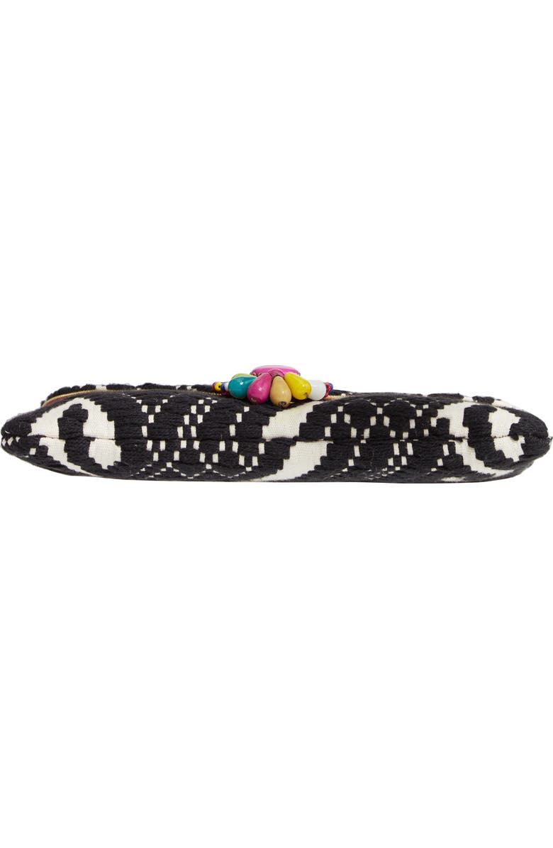 Steve Madden Steven by Steve Madden Beaded & Embroidered Clutch, Alternate, color,