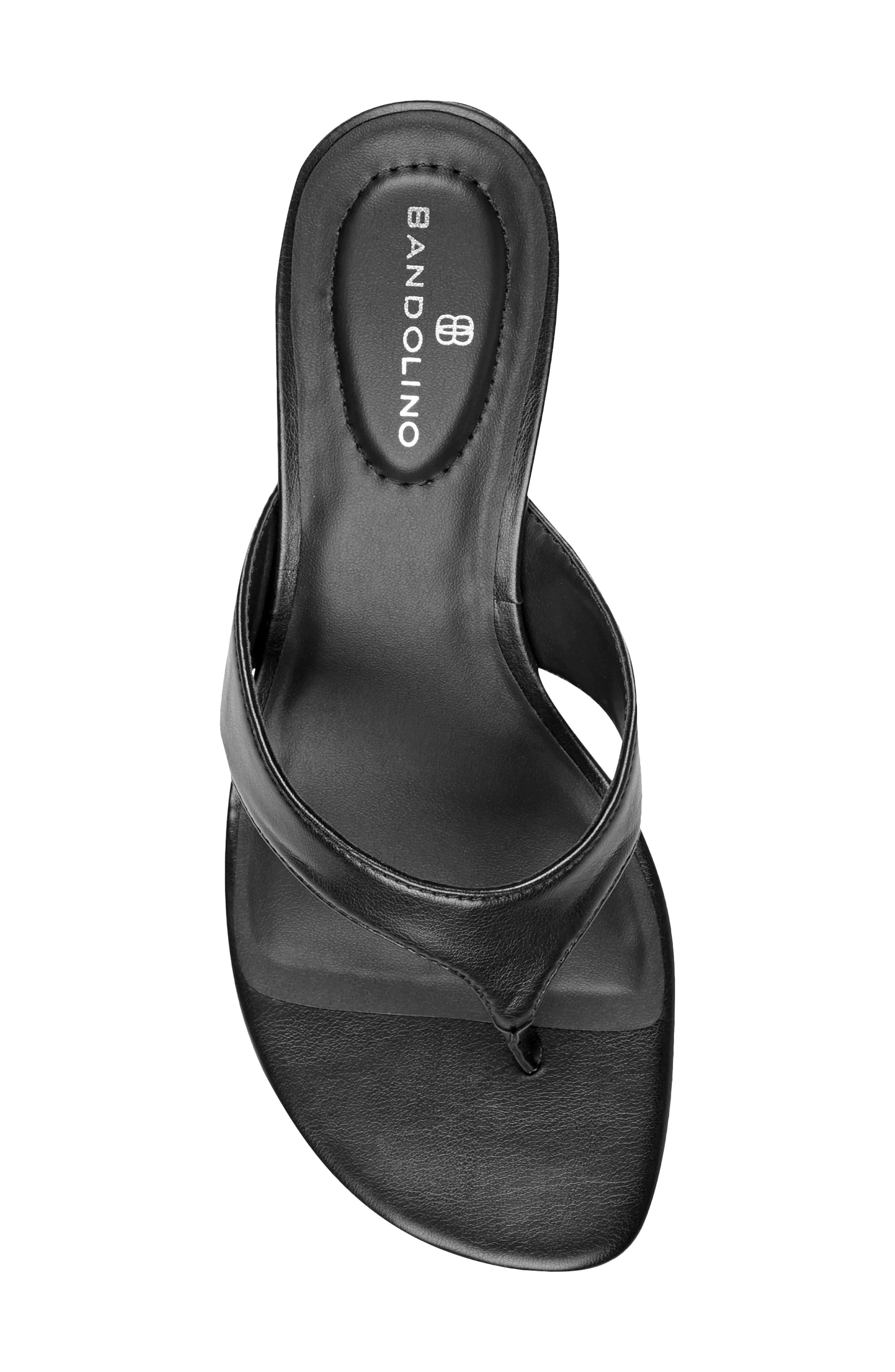 Bandolino Ammer Kitten Heel Flip Flop, Alternate, color, Black