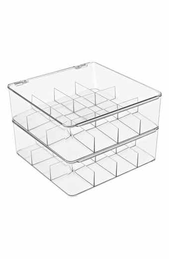Set of 2 Stackable Tea Bag Organizers