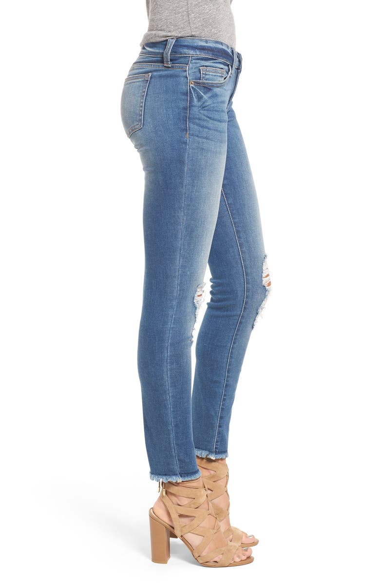 SP Black Destroyed Skinny Jeans, Alternate, color, 