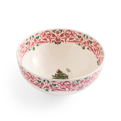 Christmas Tree Yuletide Salad Bowl 9"