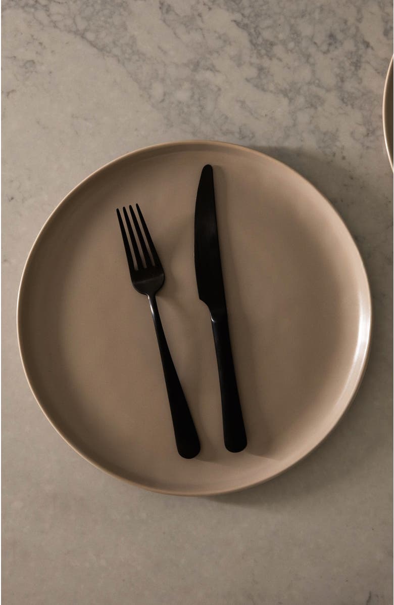 Fable Home Flatware Set, Alternate, color, Matte Black