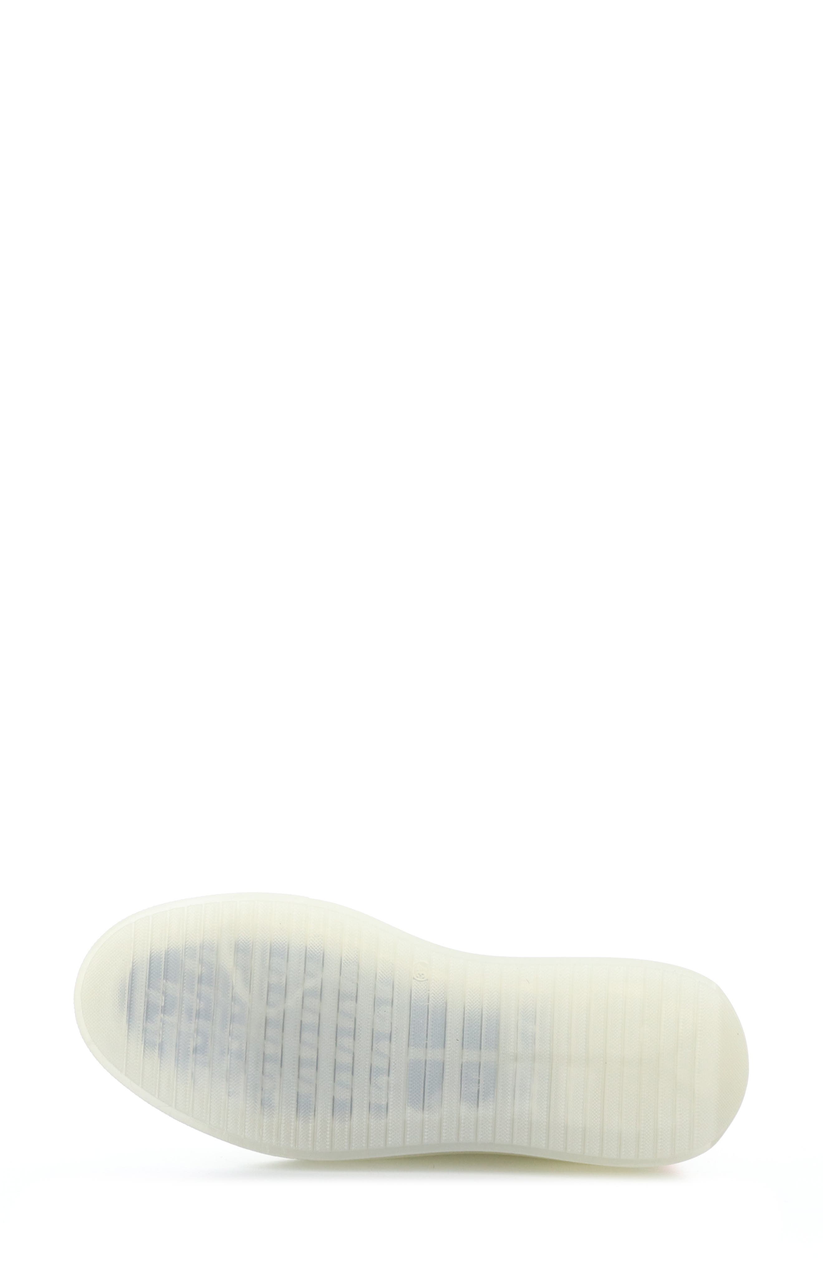 Fuzi Platform Sneaker, Alternate, color, WHITE/ PINK FEEL LEATHER