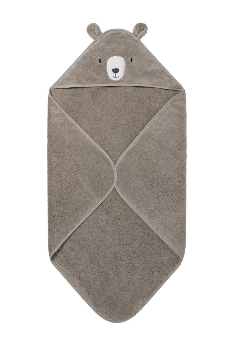 MORI Hooded Baby Towel, Main, color, Taupe