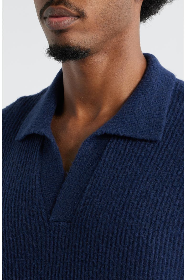 Johnny Collar Polo Sweater, Alternate, color, NAVY IRIS