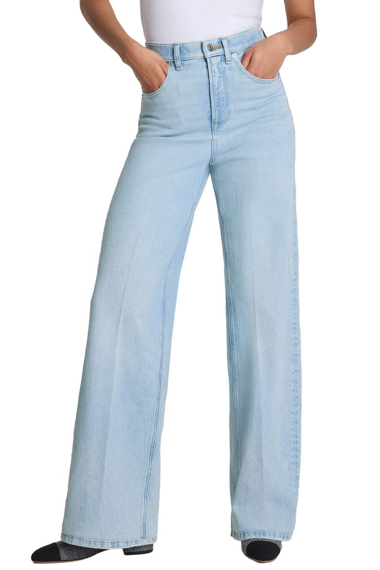 SPANXshape™ Authentic 360 High Waist Wide Leg Jeans, Main, color, ASHLAND WASH