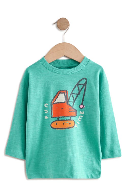 Next Kids' Assorted 3-pack Long Sleeve Digger Tractor Graphic T-shirts In Multi