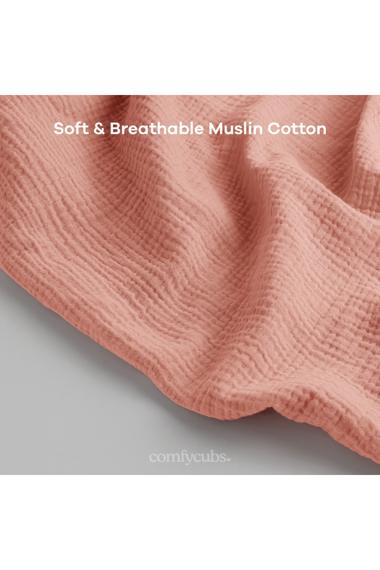 Muslin Nursing Cover, 100% Cotton - 1 Pack, Alternate, color, Bold Blush