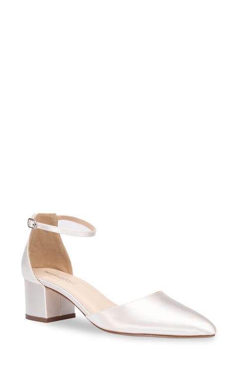 Tegan Ankle Strap Pointed Toe Pump (Women)