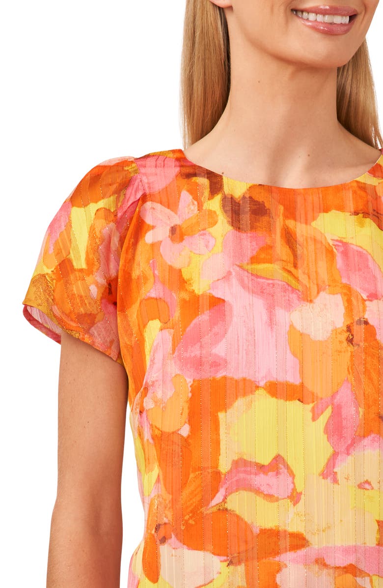 CeCe Flutter Sleeve Blouse, Alternate, color,