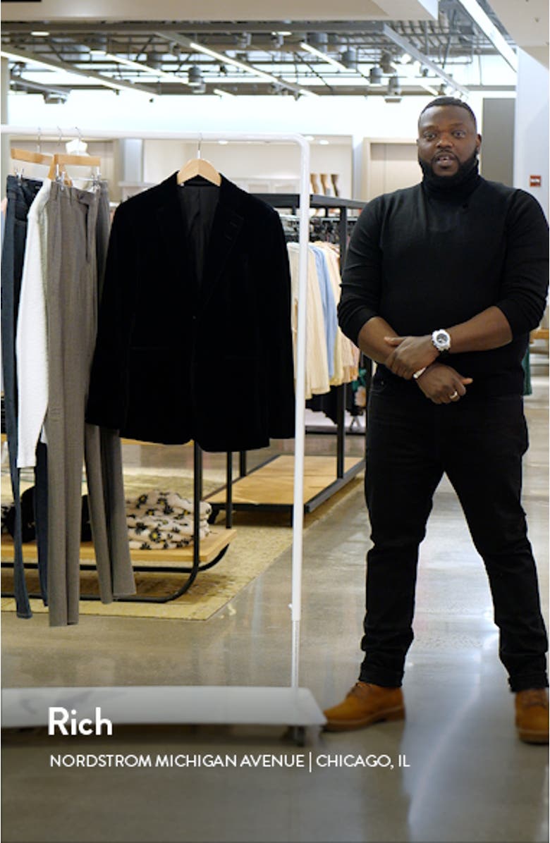 Justinn Slim Fit Velvet Sport Coat, sales video thumbnail