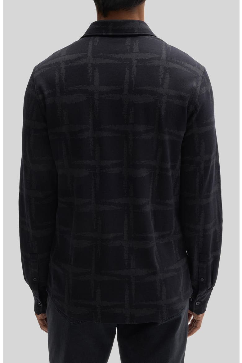 Dravon Cotton Blend Knit Shirt, Alternate, color, BLACK
