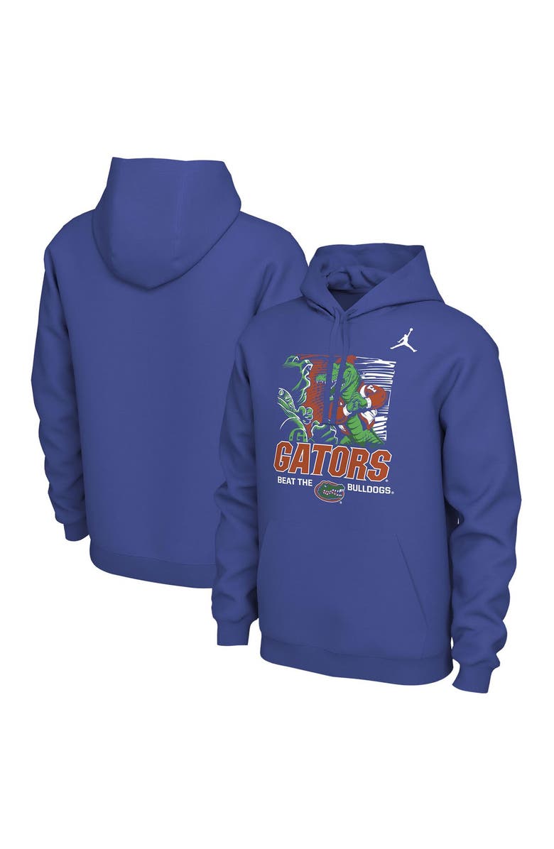 Nike Men's Nike Royal Florida Gators FL/GA Rivalry Pullover Hoodie, Alternate, color, Royal