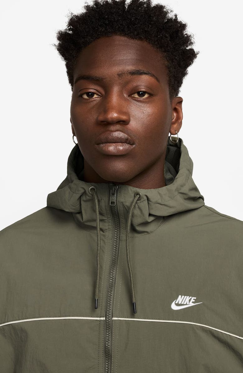Nike Club Hooded Jacket, Alternate, color, Medium Olive/ Sequoia