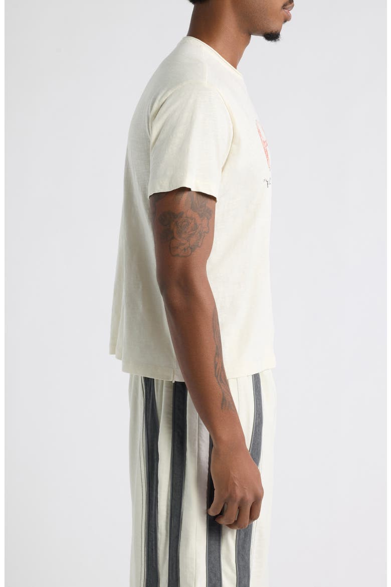 Core Logo Slub T-Shirt, Alternate, color, VINTAGE WHITE