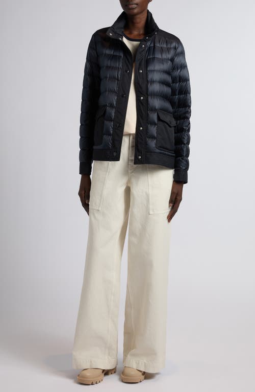 Moncler Origan Down Puffer Jacket In Blue