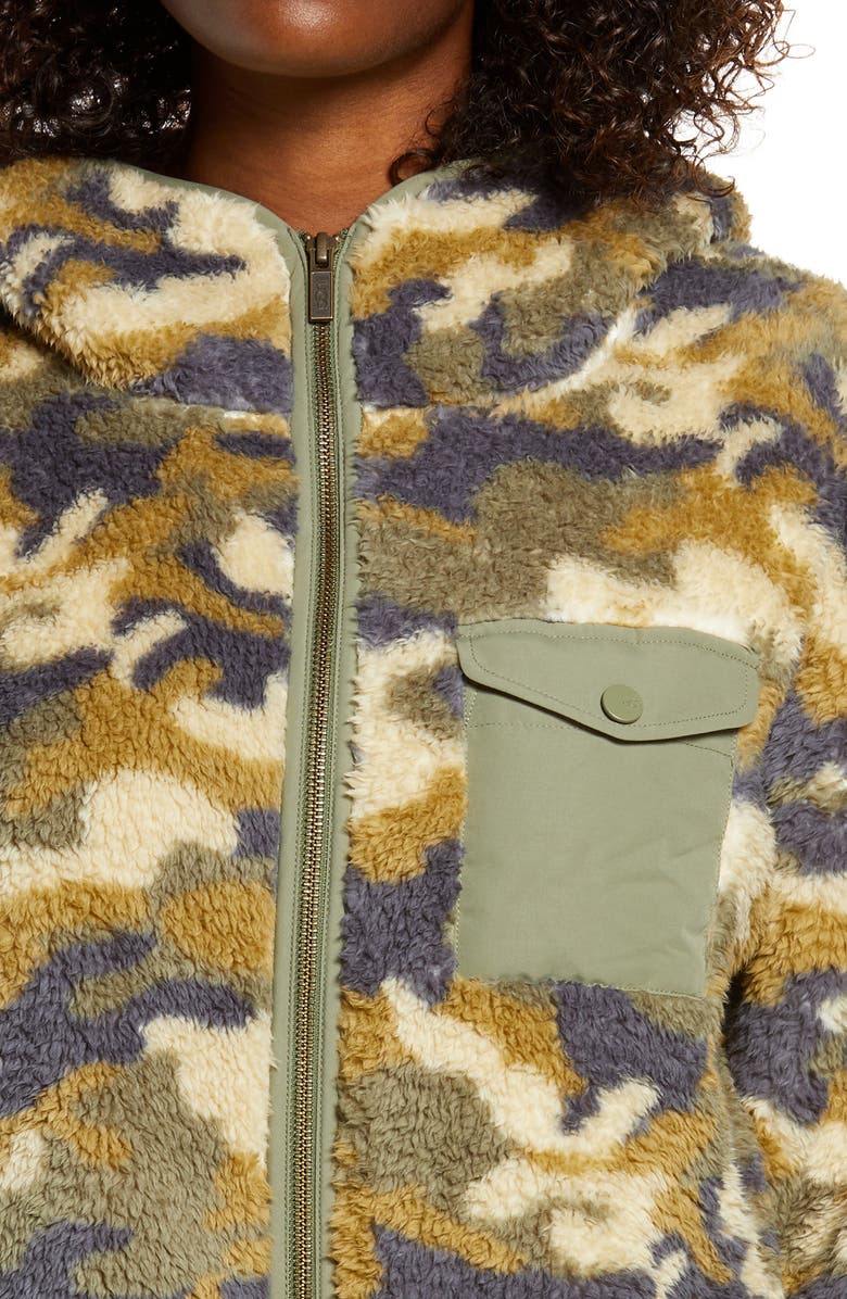 UGG<sup>®</sup> Kadence Faux Fur Zip Hoodie, Alternate, color, 