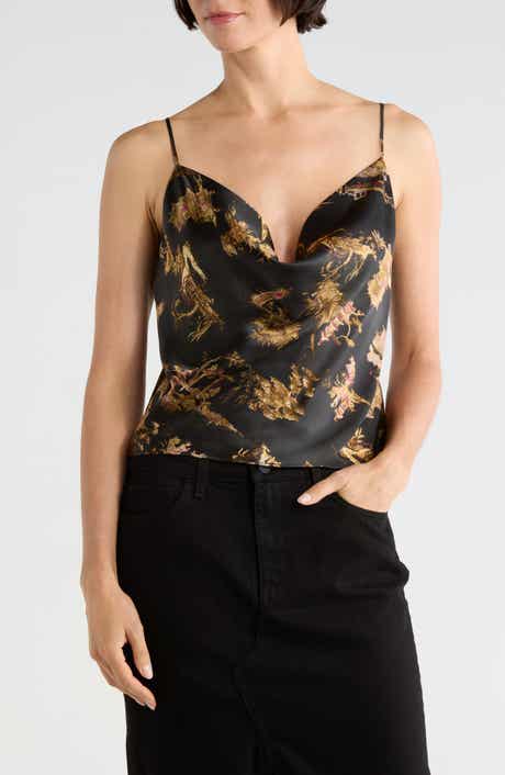 Calista Cowl Neck Silk Cami
