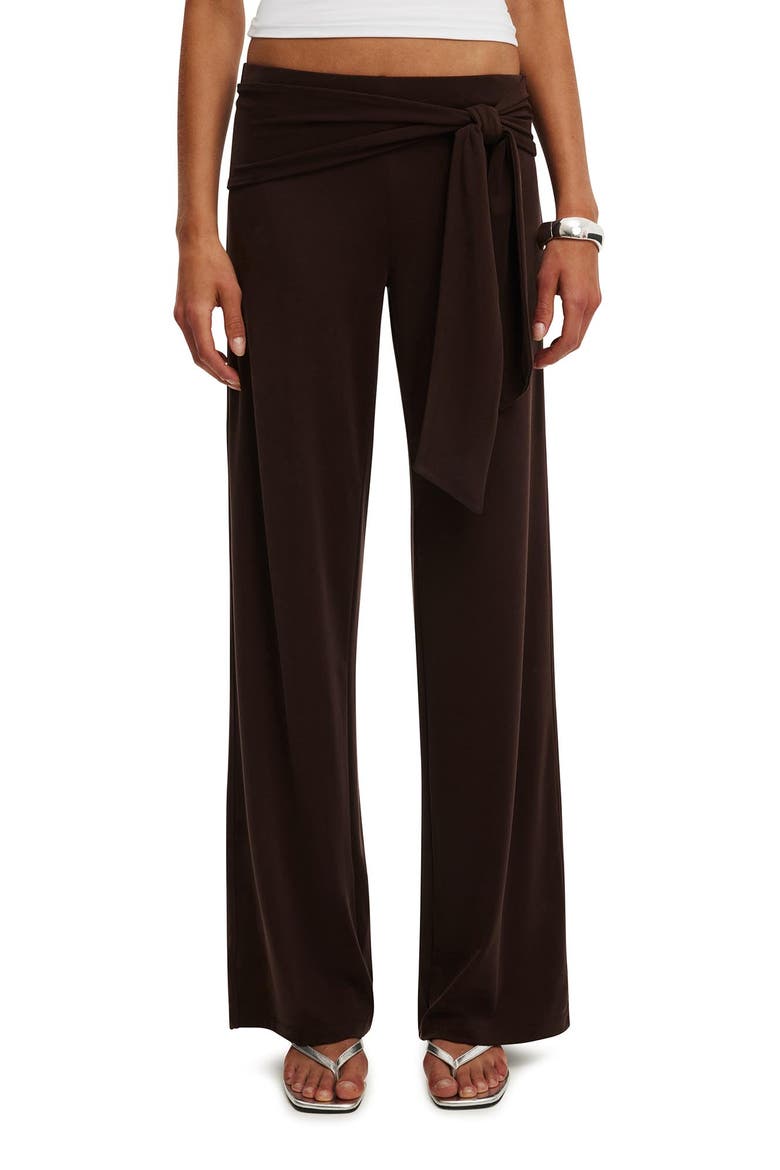 Women's Honey Tie Pant, Main, color, Dark Oak