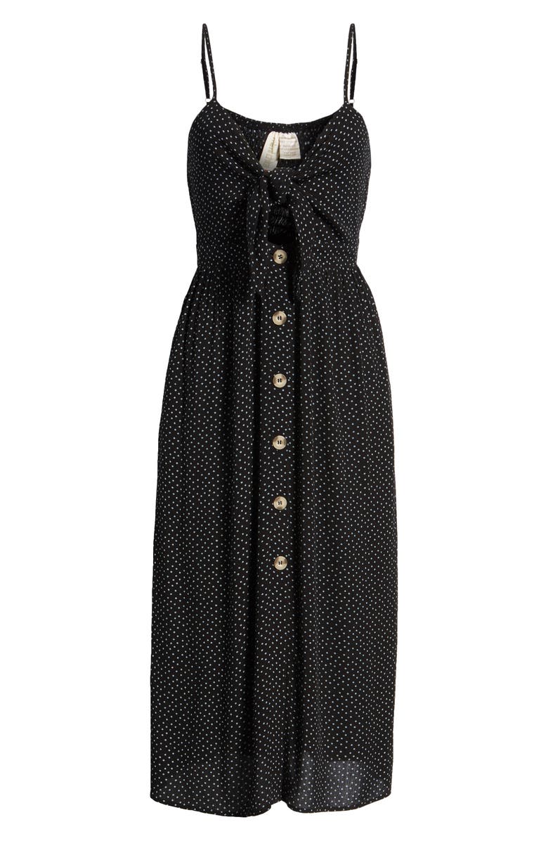 Mimi Chica Button Front Keyhole Dress, Alternate, color, 