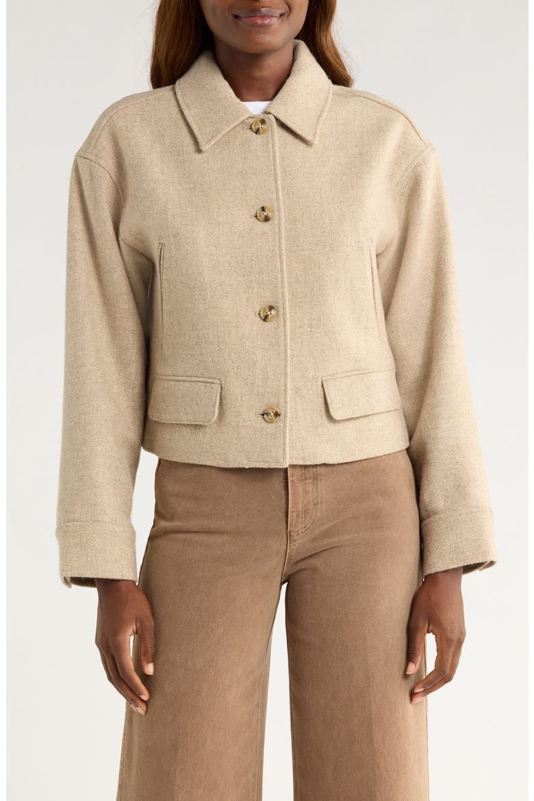 Alfie Wool Jacket, Alternate, color, TAUPE MULTI