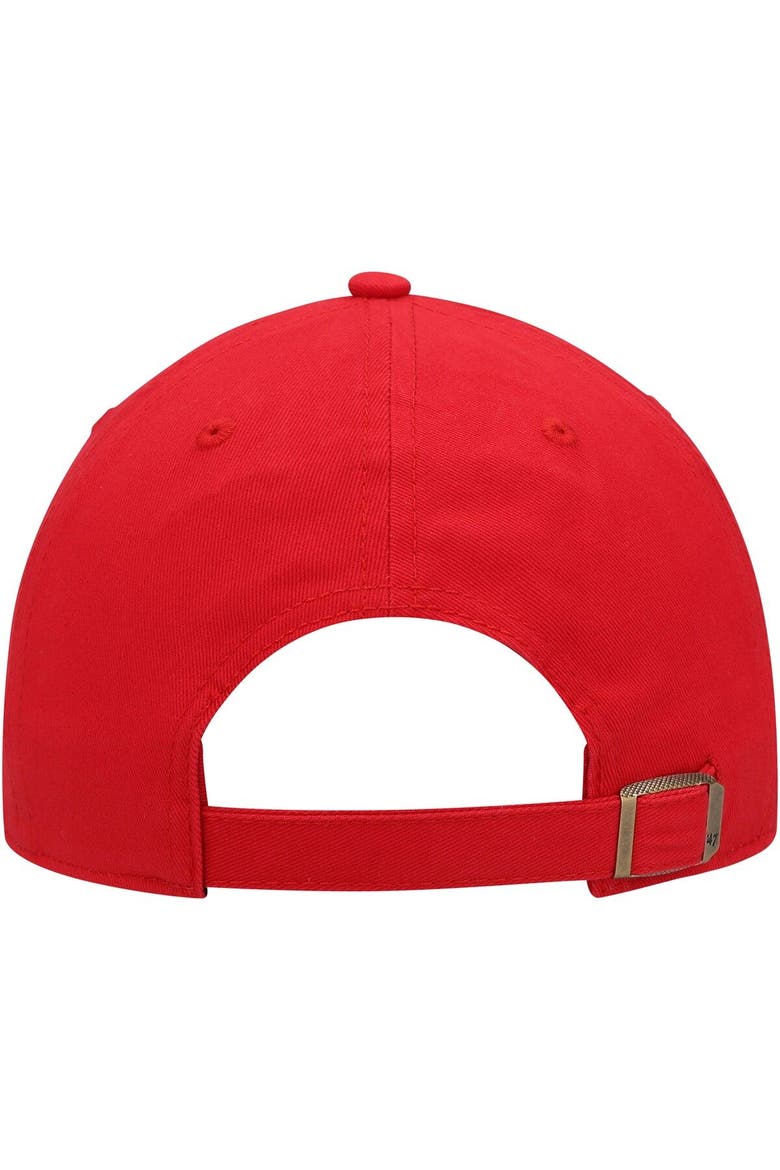 Women's '47 Red Portland Trail Blazers Miata Clean Up Logo Adjustable Hat, Alternate, color, Red