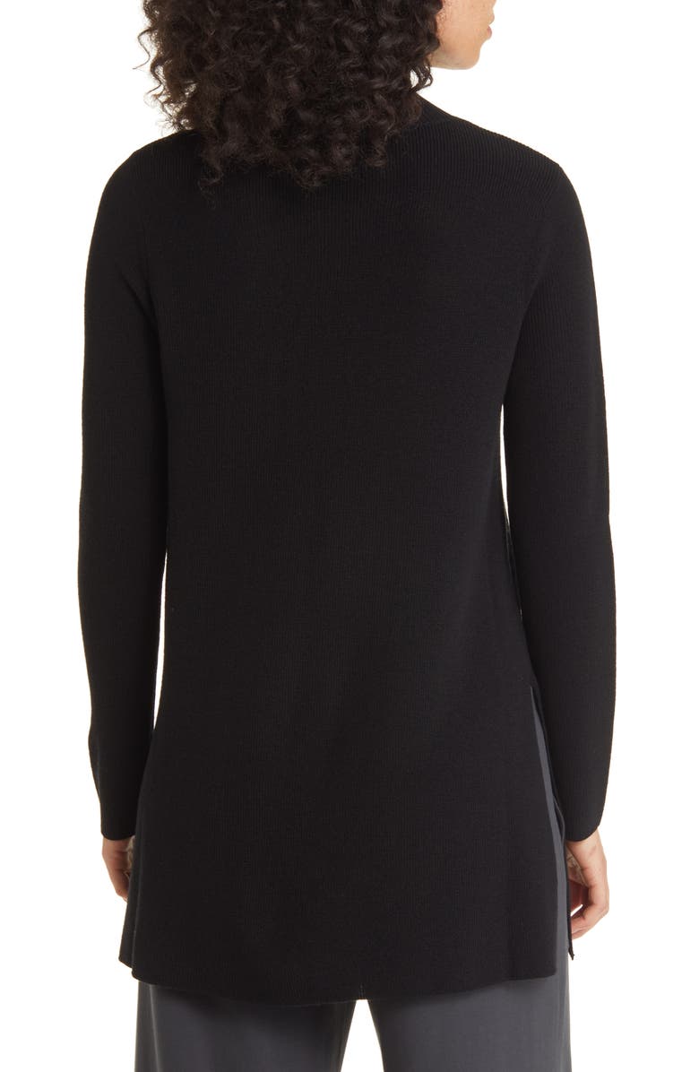 Eileen Fisher Side Slit Merino Wool Tunic Sweater, Alternate, color, 