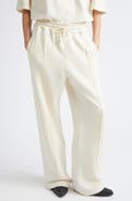 Golden Goose Gender Inclusive Star Pintuck Fleece Wide Leg Pants