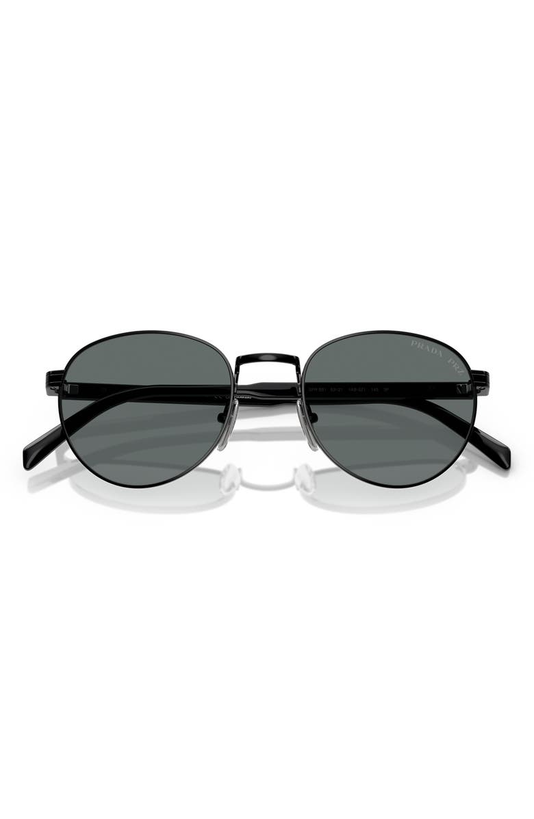 Prada 53mm Polarized Oval Sunglasses, Alternate, color,