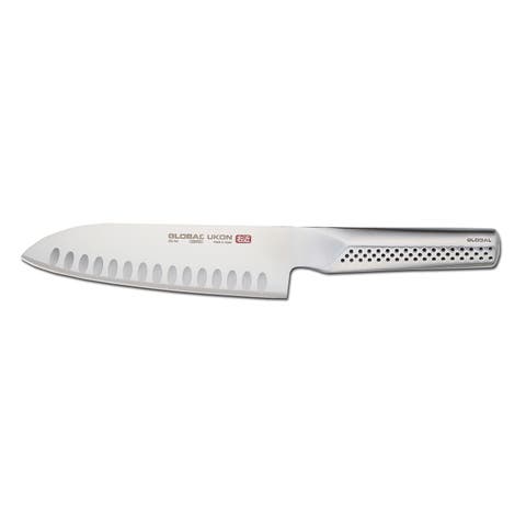 UKON 7 Inch Hollow Ground Santoku Knife