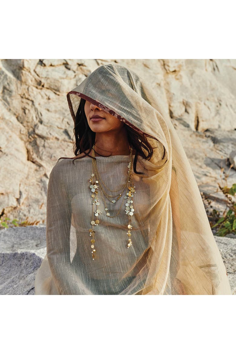 AIRE LAYERED NECKLACE, Alternate, color, Gold Plated