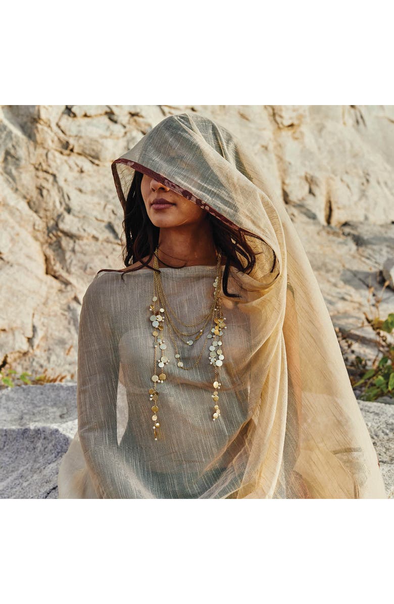 Dhwani Bansal AIRE LAYERED NECKLACE, Alternate, color, Gold Plated