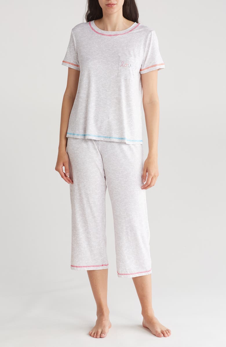 Kensie Pocket Capri Pajamas, Main, color,