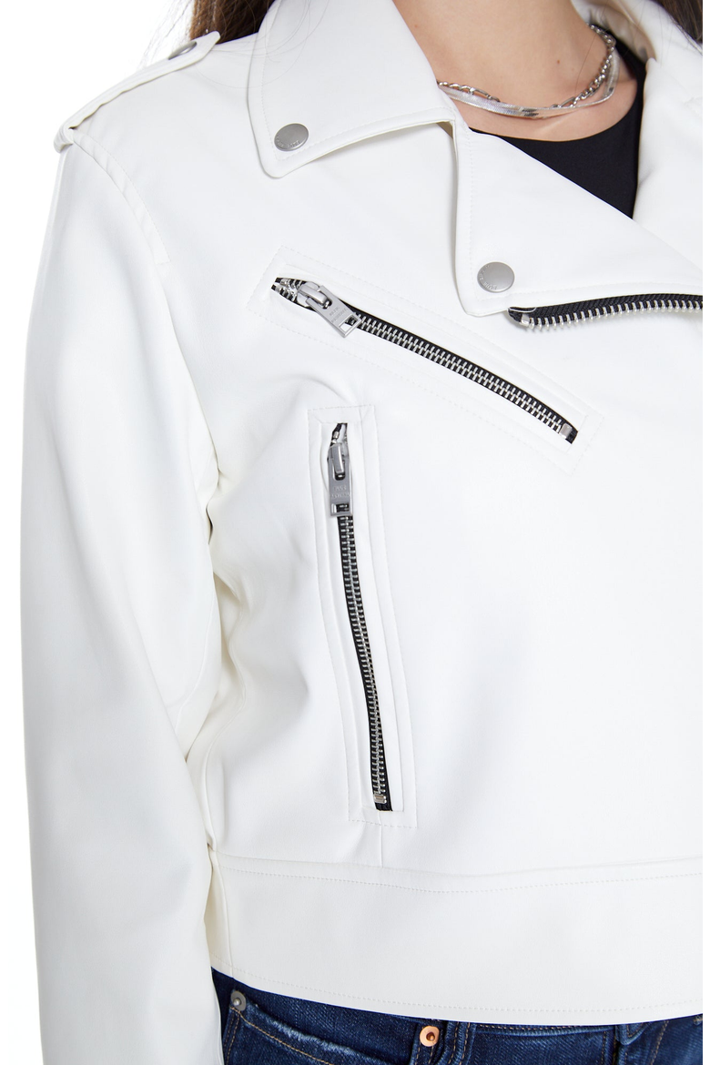 Ride or Die Faux Leather Jacket, Alternate, color, Cloud