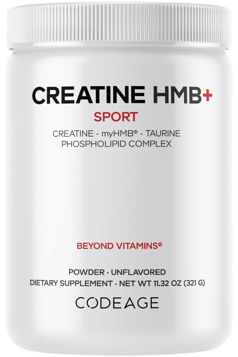 Creatine HMB+, Taurine, myHMB, Vitamin D3 Supplement, Main, color, White
