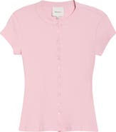 Reformation Raelynn Rib Stretch Organic Cotton Top