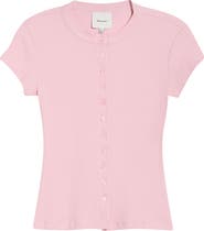 Reformation Raelynn Rib Stretch Organic Cotton Top