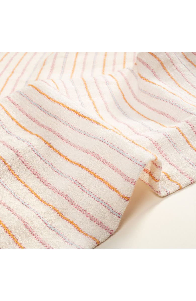 Zsa Zsa Zsu Nilufer Yarn Dyed Cotton Linen King Size Pique 94X87 In, Alternate, color, Ivory